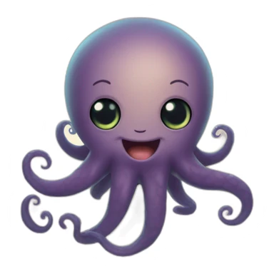 cute kraken cute face HYPE cheering sticker