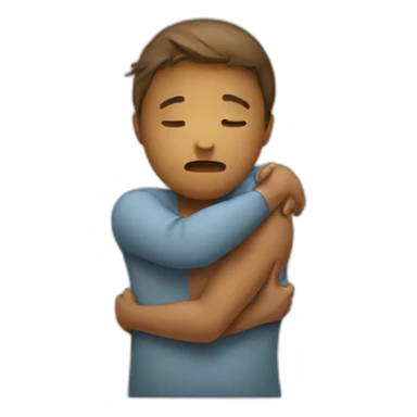 giving a hug sad sticker