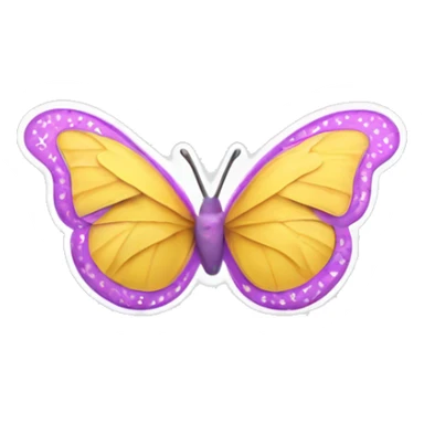 Bikini bra with butterlies sticker