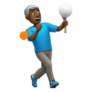 Man playing Disc golf sticker