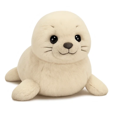 cute baby seal jellycat plushie sticker