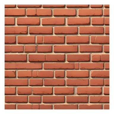 brick wall viewed from the side, perspective view sticker