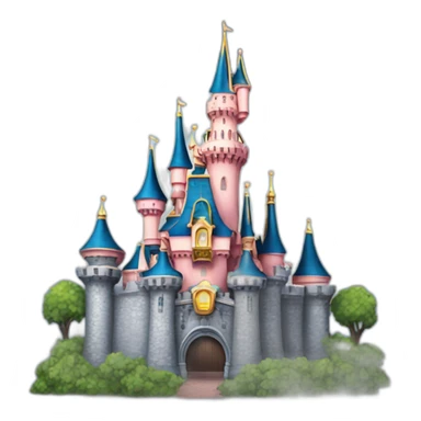 Disneyland Paris castle sticker