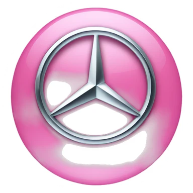 Mercedes logo pink sticker