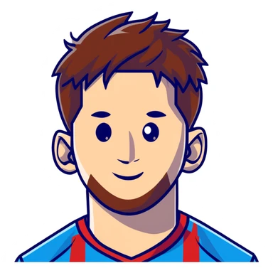Leo Messi face sticker