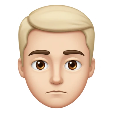 face with one eyebrow raised, hesitant and cautious look sticker