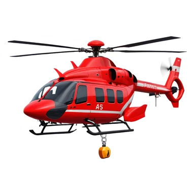 Rescue Helicopter - Airbus H145 (Model Year: 2021) (Iconic colour: Red with white) sticker