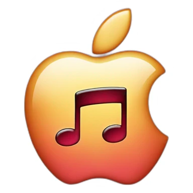 apple music logo sticker