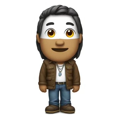 persona con un totem digital sticker