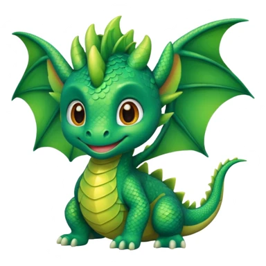 baby dragon with wings sticker