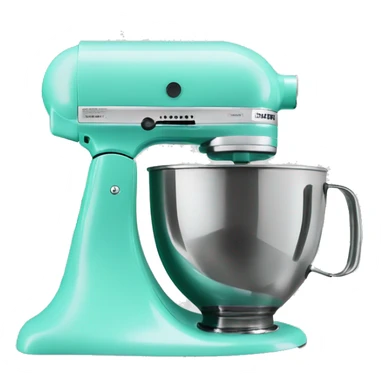 Realistic isolated tiffany blue kitchenaid mixer  sticker