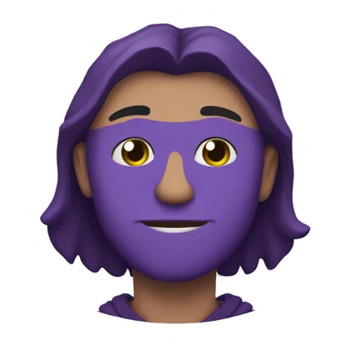 Leon y corazón morado sticker