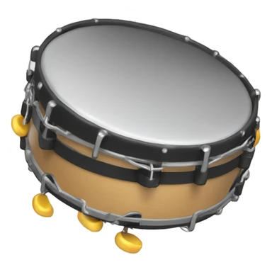 tambourine with metal jingles sticker