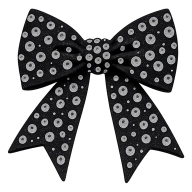 Rhinestone  goth bow, remove background sticker