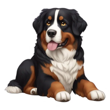 Bernese mountain dog queen sticker