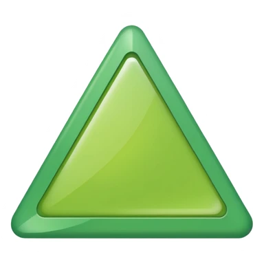 a green triangle sticker