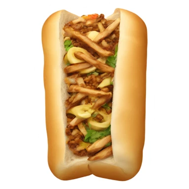 shawarma in bread sticker