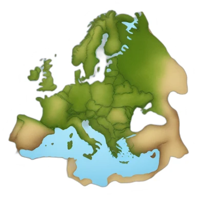 carte de l'europe sans la Turquie sticker