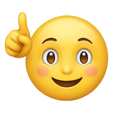 Laughing emoji pointing sticker