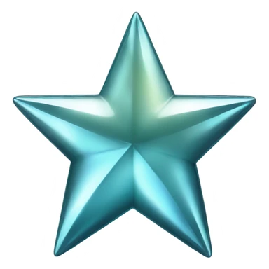 glass chrome four-point pointy star diamond texture  sticker