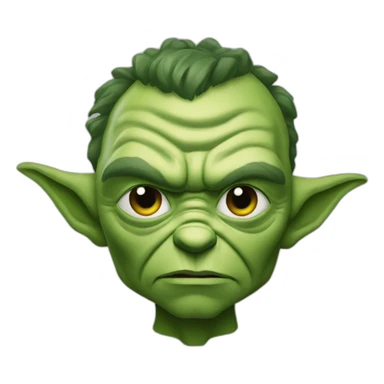 Yoda fuse with hulk sticker