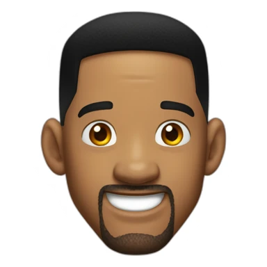 Will smith qui regard du coin de l'oeil avec un sourire cachottier sticker