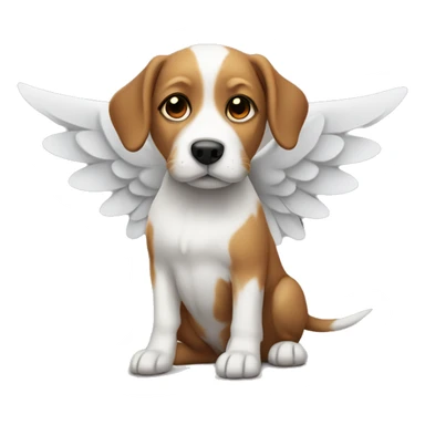dog with wings sticker