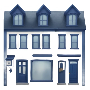 navi blue town sticker