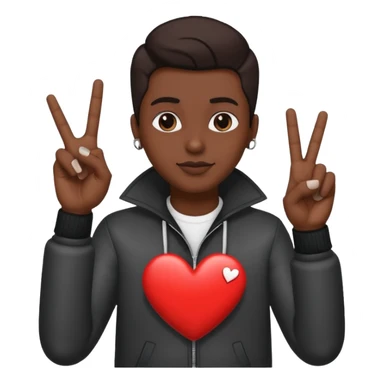 🤘🏿❤️ sticker