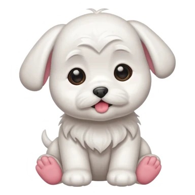baby maltese  sticker