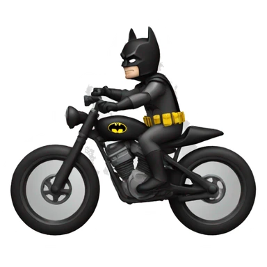batman on a bike text sticker