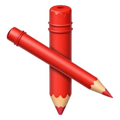 red crayon sticker