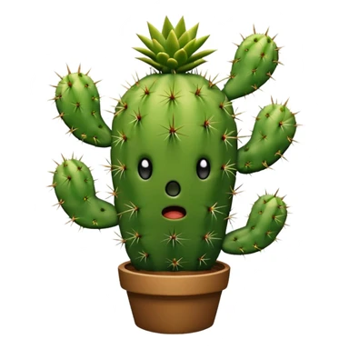Cactus afraid  sticker