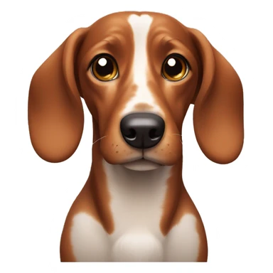 Brown Sausage dog  sticker