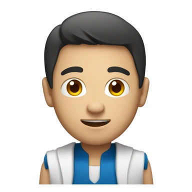 An Asian male researcher with a hobby in boxing sticker