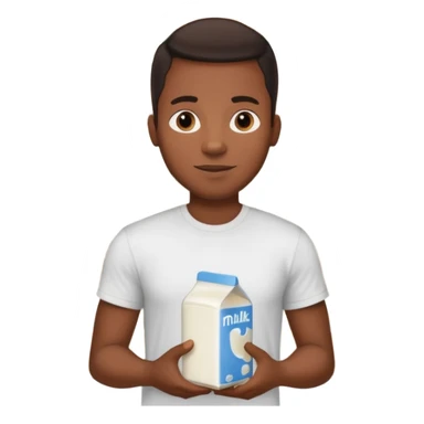 Make a black guy getting milk from store sticker