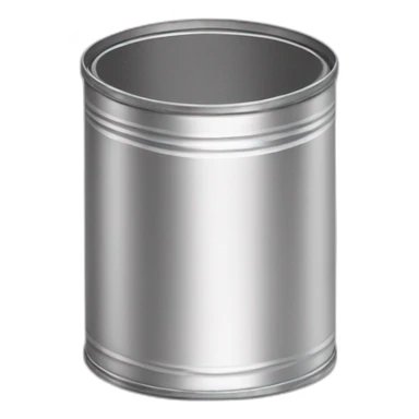 Open Empty Tin Can Isolated sticker