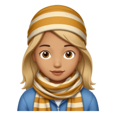 Characters with striped Scarf sticker