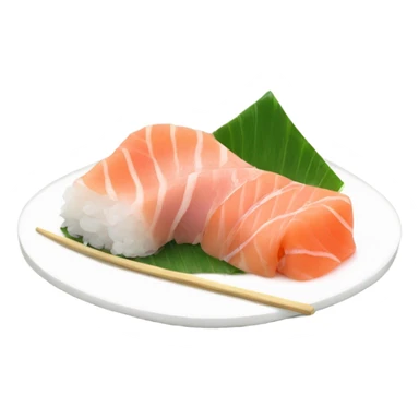 A chic a ingle serving of otoro sashimi sticker