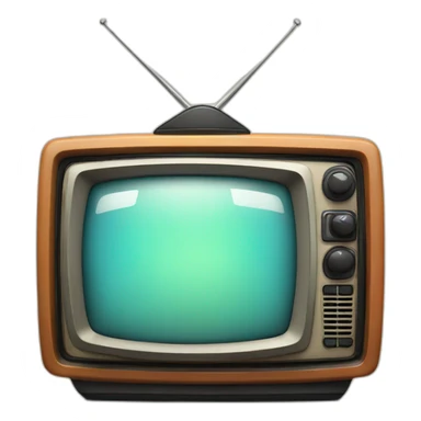 retro tv sticker