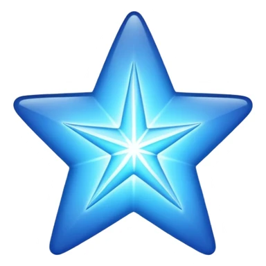 make a blue star sticker