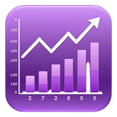 chart with purple sticker