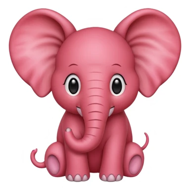 Strawberry elephant sticker