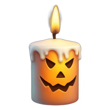halloween candle sticker