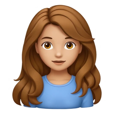 Gostaria que gerasse vários emojis de menina do cabelo cacheado grande, um castanho claro sticker