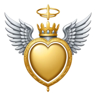 Holy Saint  Emblem with Silver wings sticker