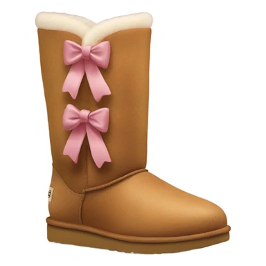 uggs with cute bows sticker