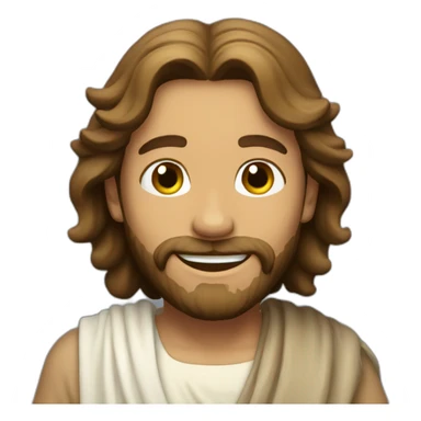 happy jesus sticker