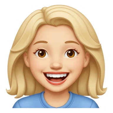 Chica risada sticker