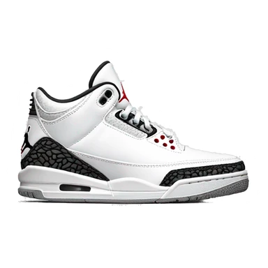 jordan 3 pure white sticker